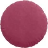 Sėdynių pagalvėlės 2 pcs Vyno raudona Ø50 x 19 cm Aksomas