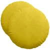 Sėdynių pagalvėlės 2 vnt. Aksomas Geltona Ø50 x 19 cm