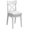 Sėdynių pagalvėlės 4 pcs Balta 40 x 40 x 12 cm audinys
