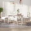Sėdynių pagalvėlės 4 pcs Balta 40 x 40 x 12 cm audinys