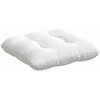 Sėdynių pagalvėlės 4 pcs Balta 45 x 45 x 12 cm audinys
