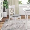 Sėdynių pagalvėlės 4 pcs Debesų pilka 40 x 40 x 3 cm audinys