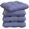 Sėdynių pagalvėlės 4 pcs Džinsinės mėlynos 45 x 45 x 12 cm