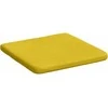 Sėdynių pagalvėlės 4 pcs Geltona 40 x 40 x 3 cm Aksomas