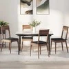 Sėdynių pagalvėlės 4 pcs Juoda 40 x 40 x 3 cm audinys