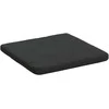 Sėdynių pagalvėlės 4 pcs Juoda 40 x 40 x 3 cm Aksomas