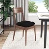 Sėdynių pagalvėlės 4 pcs Juoda 45 x 45 x 12 cm audinys