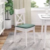 Sėdynių pagalvėlės 4 pcs Jūrinė žalia 40 x 40 x 3 cm Aksomas