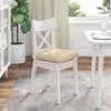 Sėdynių pagalvėlės 4 pcs Kreminė 40 x 40 cm