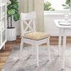 Sėdynių pagalvėlės 4 pcs Kreminė 40 x 40 x 6 cm Mikropluoštas