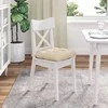 Sėdynių pagalvėlės 4 pcs Kreminė 40 x 40 x 12 cm audinys