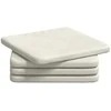 Sėdynių pagalvėlės 4 pcs Kreminė 40 x 40 x 3 cm Aksomas