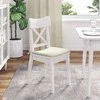 Sėdynių pagalvėlės 4 pcs Kreminė 40 x 40 x 3 cm Aksomas