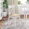Sėdynių pagalvėlės 4 pcs Kreminė 40 x 40 x 3 cm audinys