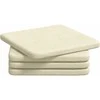 Sėdynių pagalvėlės 4 pcs Kreminė 40 x 40 x 3 cm