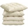 Sėdynių pagalvėlės 4 pcs Kreminė 40 x 40 x 6 cm