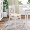 Sėdynių pagalvėlės 4 pcs Kreminė 40 x 40 x 6 cm