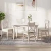 Sėdynių pagalvėlės 4 pcs Kreminė 40 x 40 x 3 cm Aksomas