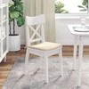 Sėdynių pagalvėlės 4 pcs Kreminė 40 x 40 x 3 cm