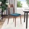 Sėdynių pagalvėlės 4 pcs Mėlyna 40 x 40 x 3 cm Aksomas