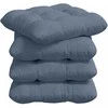 Sėdynių pagalvėlės 4 pcs Mėlyna 40 x 40 cm Kordūrinis audinys