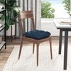 Sėdynių pagalvėlės 4 pcs Mėlyna 40 x 40 x 12 cm audinys