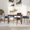 Sėdynių pagalvėlės 4 pcs Mėlyna 40 x 40 cm Kordūrinis audinys