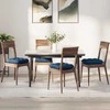 Sėdynių pagalvėlės 4 pcs Mėlyna 45 x 45 x 12 cm audinys