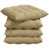 Sėdynių pagalvėlės 4 pcs Pilkai žalia 40 x 40 x 6 cm