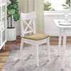 Sėdynių pagalvėlės 4 pcs Pilkai žalia 40 x 40 x 3 cm