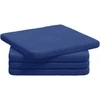 Sėdynių pagalvėlės 4 pcs Policijos mėlyna 40 x 40 x 3 cm