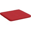 Sėdynių pagalvėlės 4 pcs Raudona 40 x 40 x 3 cm audinys