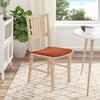 Sėdynių pagalvėlės 4 pcs Raudona oranžinė 40 x 40 x 3 cm