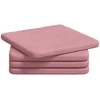Sėdynių pagalvėlės 4 pcs Rožinė 40 x 40 x 3 cm Aksomas