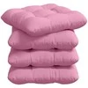 Sėdynių pagalvėlės 4 pcs Rožinė 45 x 45 x 12 cm audinys