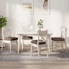 Sėdynių pagalvėlės 4 pcs Ruda 45 x 45 x 12 cm audinys