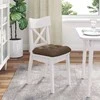Sėdynių pagalvėlės 4 pcs Ruda 45 x 45 x 12 cm audinys