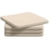 Sėdynių pagalvėlės 4 pcs Smėlio 40 x 40 x 3 cm