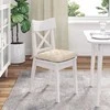Sėdynių pagalvėlės 4 pcs Smėlio 40 x 40 x 6 cm Mikropluoštas