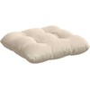 Sėdynių pagalvėlės 4 pcs Smėlio 45 x 45 cm Mikropluošto audinys