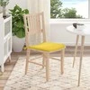 Sėdynių pagalvėlės 4 pcs Šviesi geltona 40 x 40 x 3 cm audinys