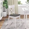 Sėdynių pagalvėlės 4 pcs Šviesiai pilka 40 x 40 x 3 cm