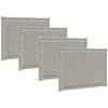 Sėdynių pagalvėlės 4 pcs Šviesiai pilka 47 x 36 x 2 cm