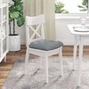 Sėdynių pagalvėlės 4 pcs Šviesiai pilka 40 x 40 x 12 cm audinys