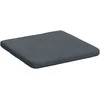 Sėdynių pagalvėlės 4 pcs Tamsiai pilka 40 x 40 x 3 cm Aksomas