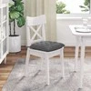 Sėdynių pagalvėlės 4 pcs Tamsiai pilka 40 x 40 x 6 cm