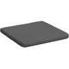 Sėdynių pagalvėlės 4 pcs Tamsiai pilka 40 x 40 x 3 cm audinys