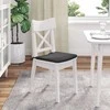 Sėdynių pagalvėlės 4 pcs Tamsiai pilka 40 x 40 x 3 cm