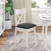 Sėdynių pagalvėlės 4 pcs Tamsiai pilka 40 x 40 x 6 cm