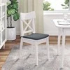 Sėdynių pagalvėlės 4 pcs Tamsiai pilka 40 x 40 x 3 cm Aksomas